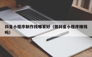 塔城抖音小程序制作找哪家好（做抖音小程序赚钱吗）