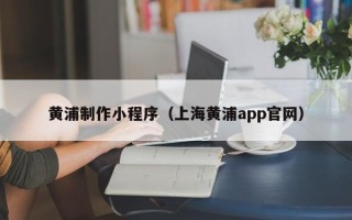 塔城黄浦制作小程序（上海黄浦app官网）