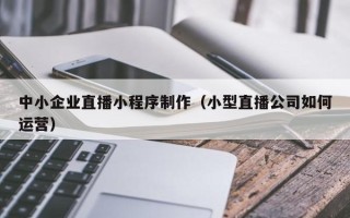 塔城中小企业直播小程序制作（小型直播公司如何运营）